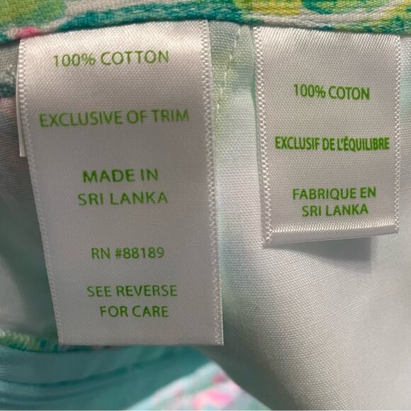 Lilly Pulitzer Adie Short Seasalt Blue on Parade Women’s Sz 10 - Picture 7 of 7